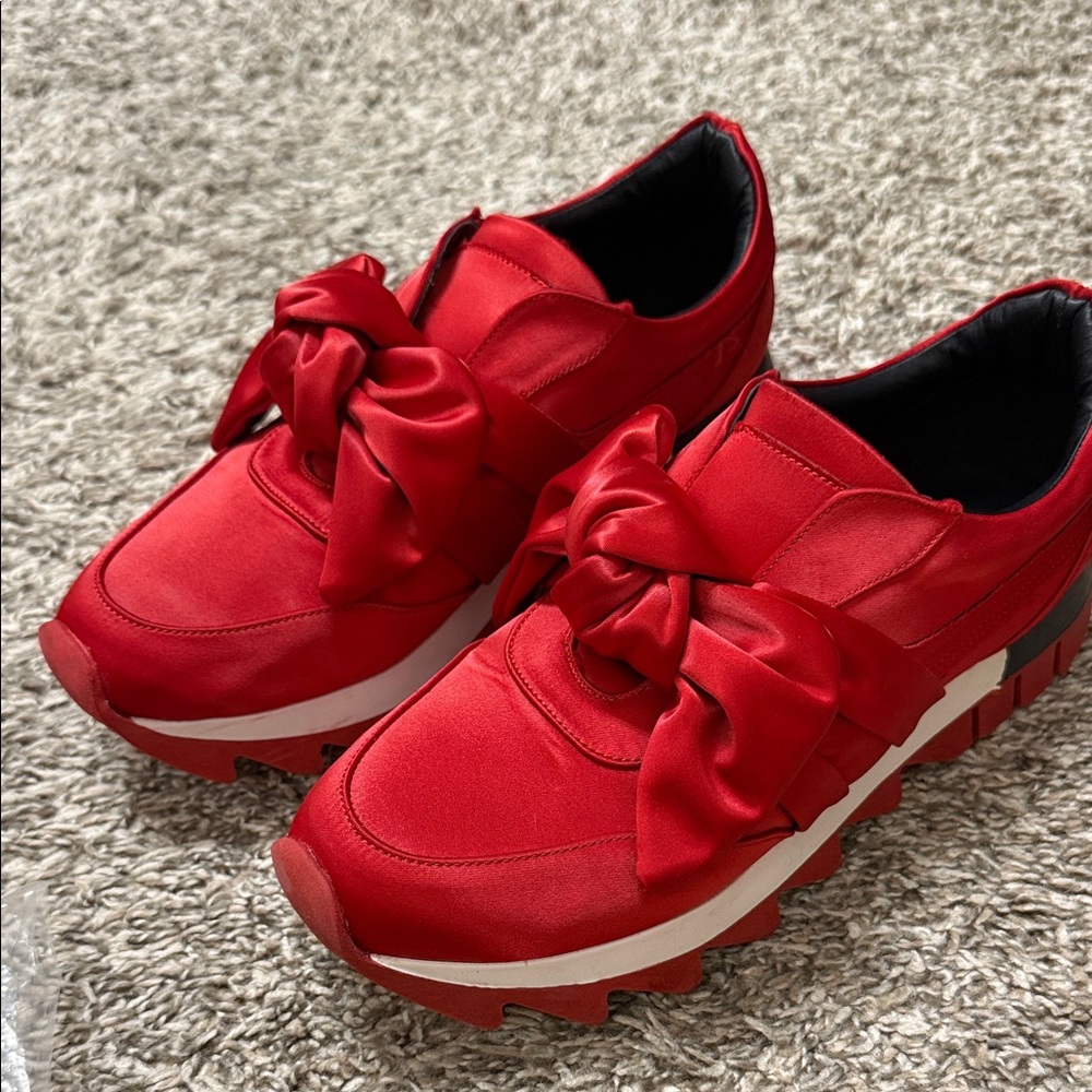 Stylish Red Women's Sneakers